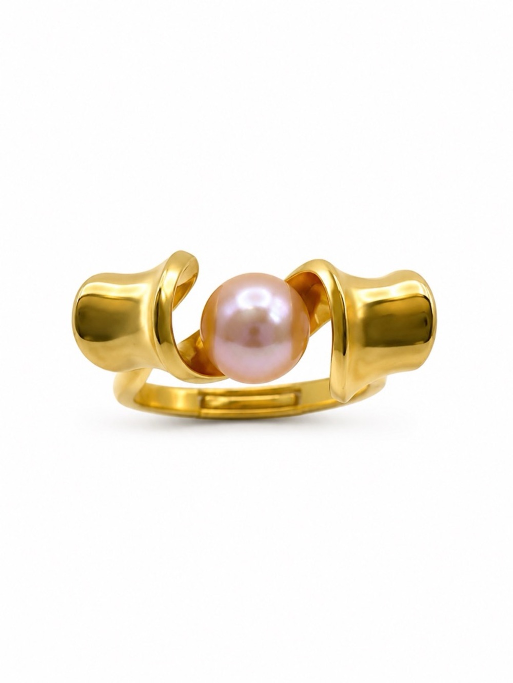 Floating Freshwater Pearl Adjustable Ring